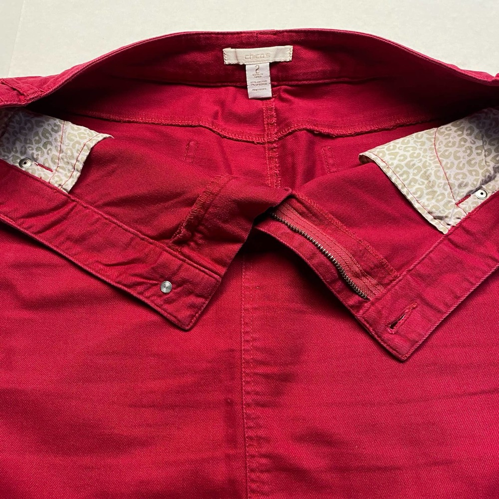 Classic Red Denim Skirt - Picture 8 of 8